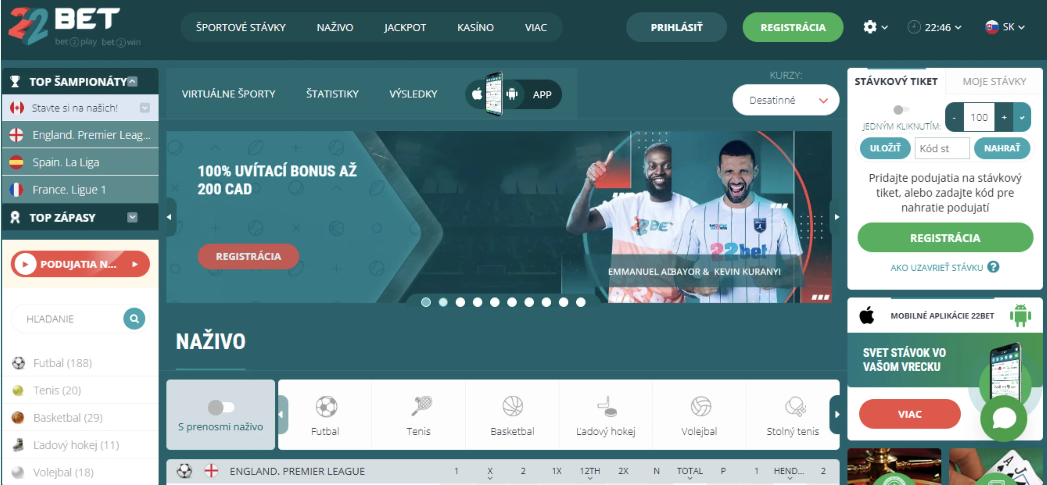22bet Casino